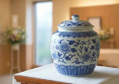 収骨をする骨壷の写真