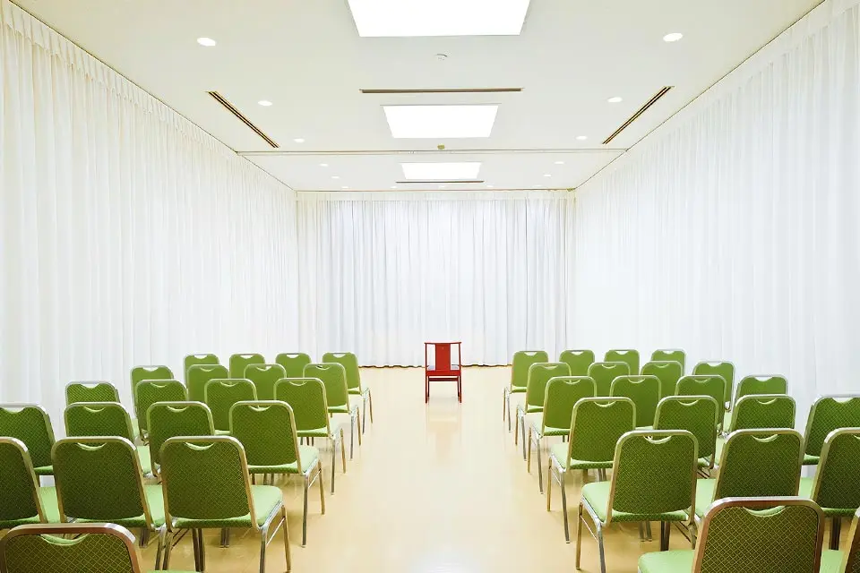 落合斎場の式場