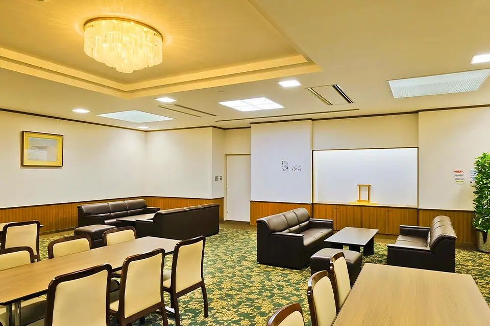 代々幡斎場の休憩室