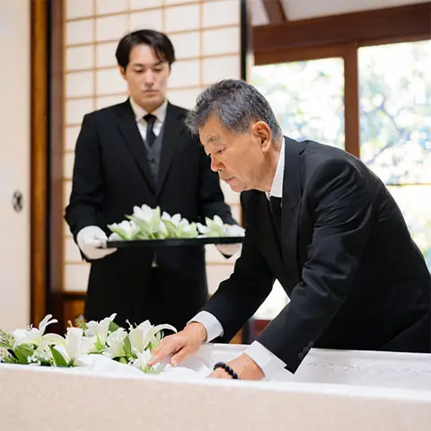 わかりやすい家族葬 はばたきグループが行う自宅葬プランの葬儀風景