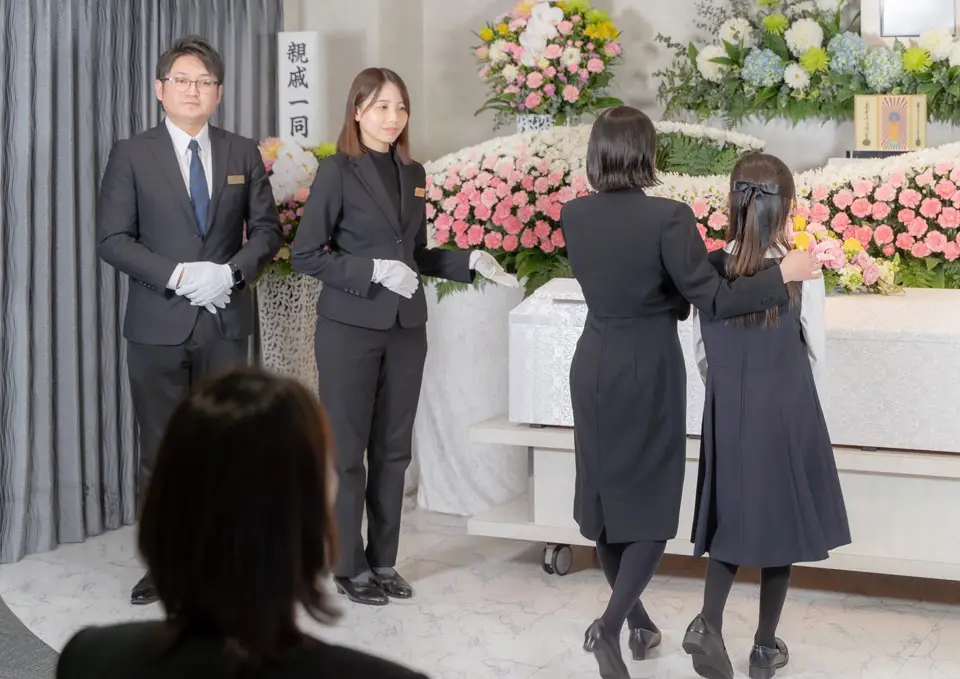 神奈川県民のわかりやすい家族葬が行う、一日葬プランの葬儀風景